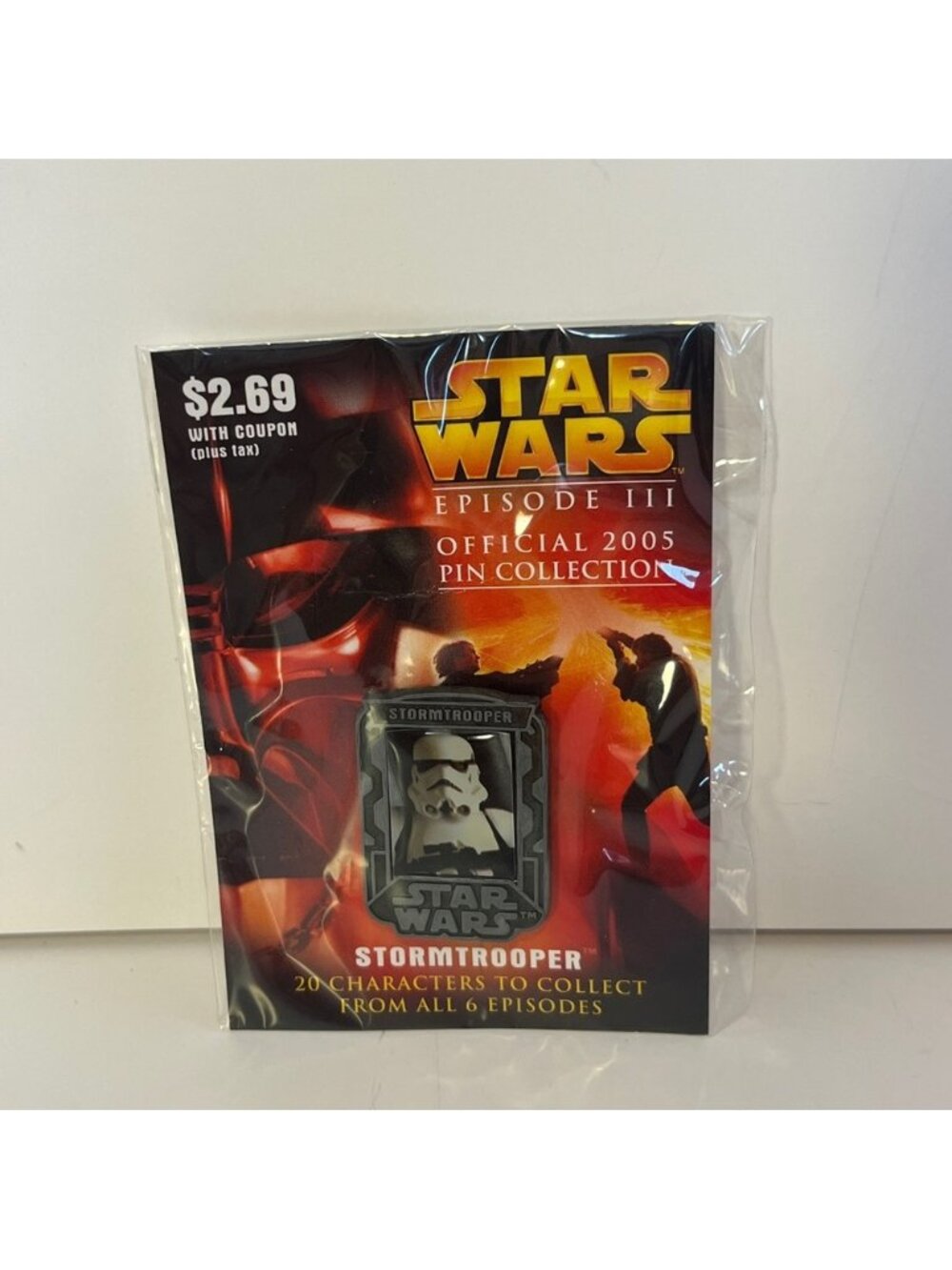5/$25 Canada 2005 Star Wars Episode iii 3 Official Pin New Stormtrooper